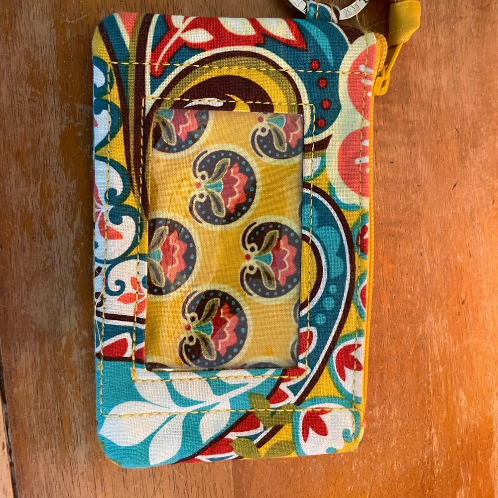 Vera Bradley zip ID case - never used
